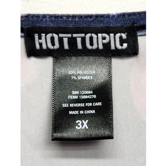 Hot Topic Galaxy Velvet Babydoll Dress 3X - Picture 6 of 7